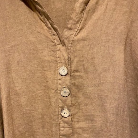 Linen shirt dress - Picture 3 of 6